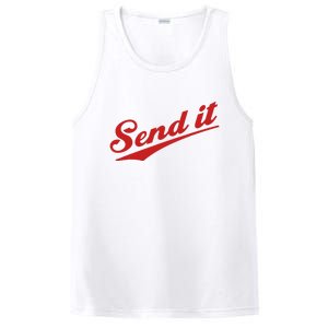 Sent It Red Logo PosiCharge Competitor Tank