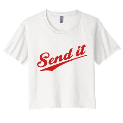 Sent It Red Logo Crop Top