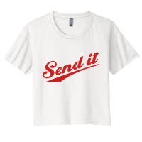 Sent It Red Logo Crop Top