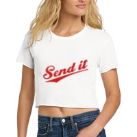 Sent It Red Logo Crop Top