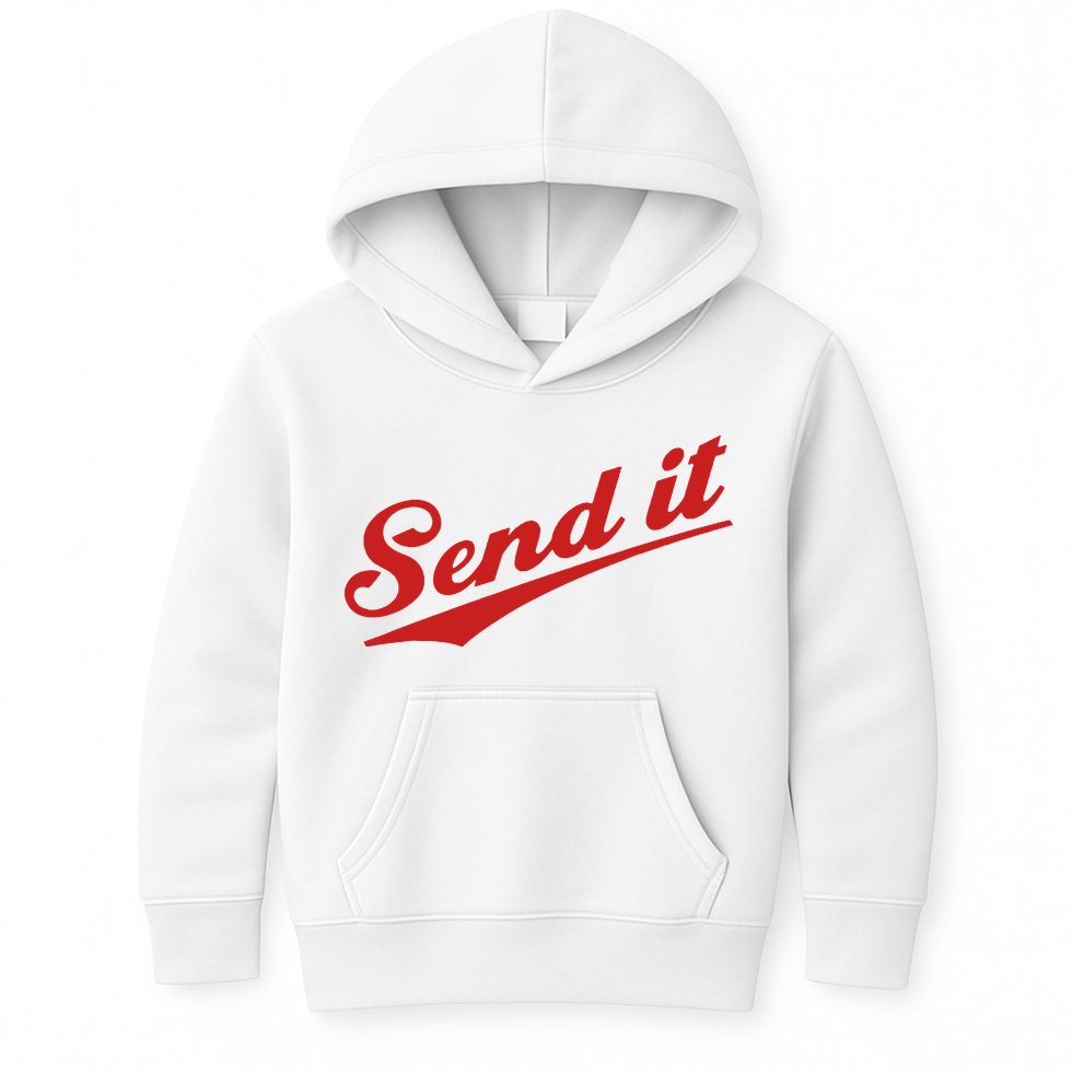 Sent It Red Logo Kids Hoodie