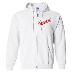 Sent It Red Logo Full Zip Hoodie