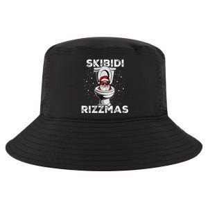 Skib Idi Rizzmas Funny Toilet Santa White Elephant Christmas Cool Comfort Performance Bucket Hat