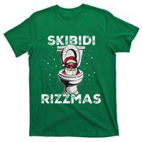 Skib Idi Rizzmas Funny Toilet Santa White Elephant Christmas T-Shirt