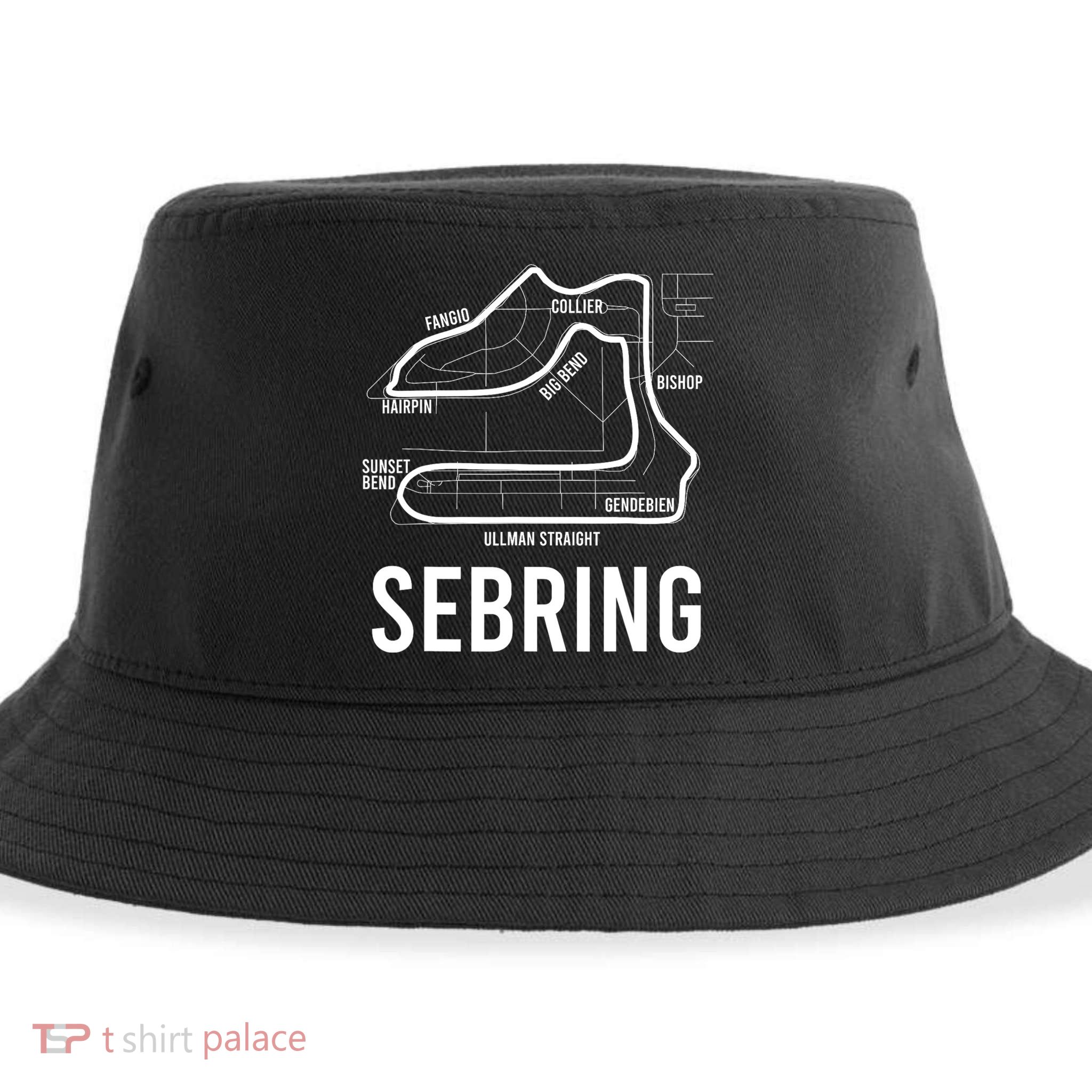 Sebring International Raceway Motorsport Vintage Sustainable Bucket Hat