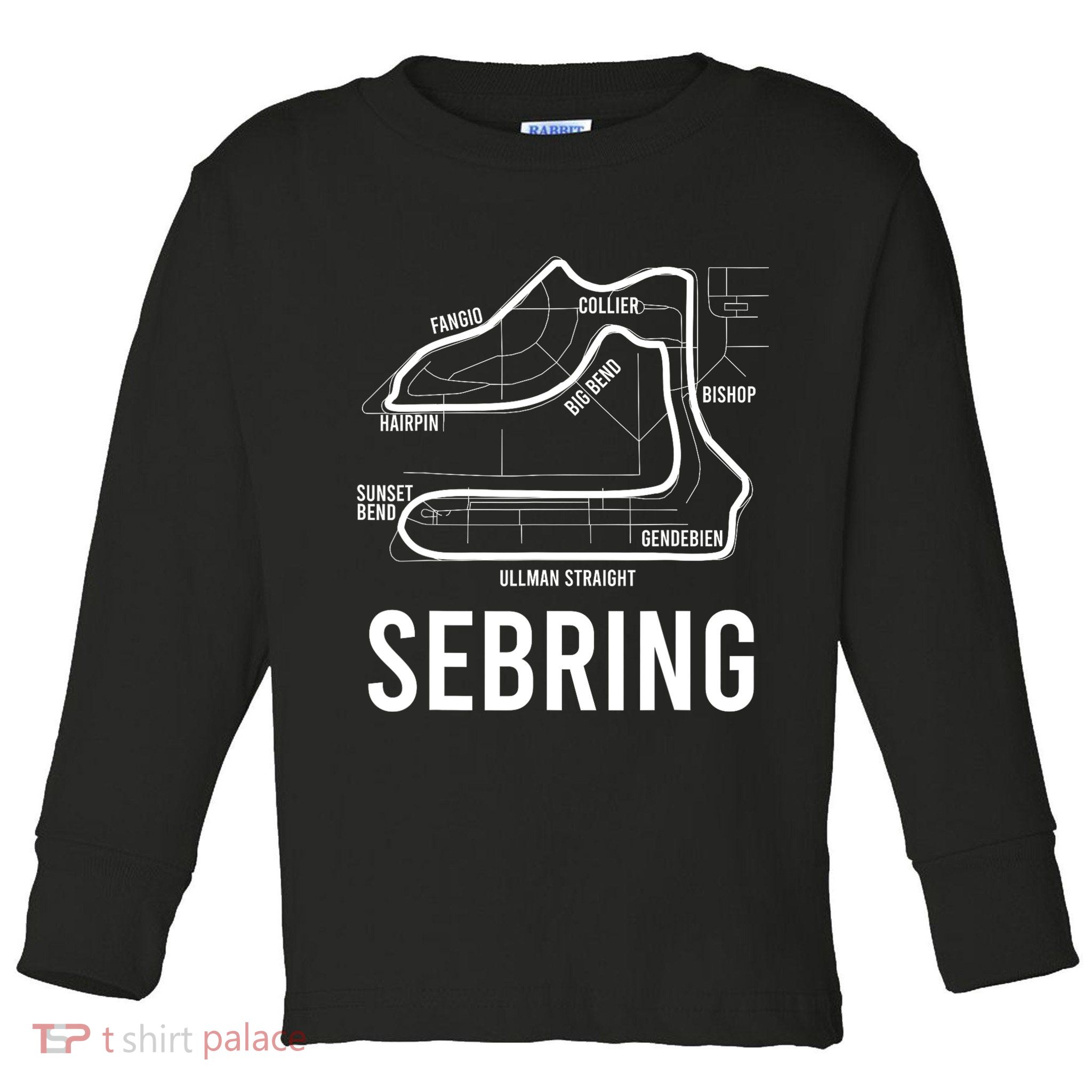 Sebring International Raceway Motorsport Vintage Toddler Long Sleeve Shirt