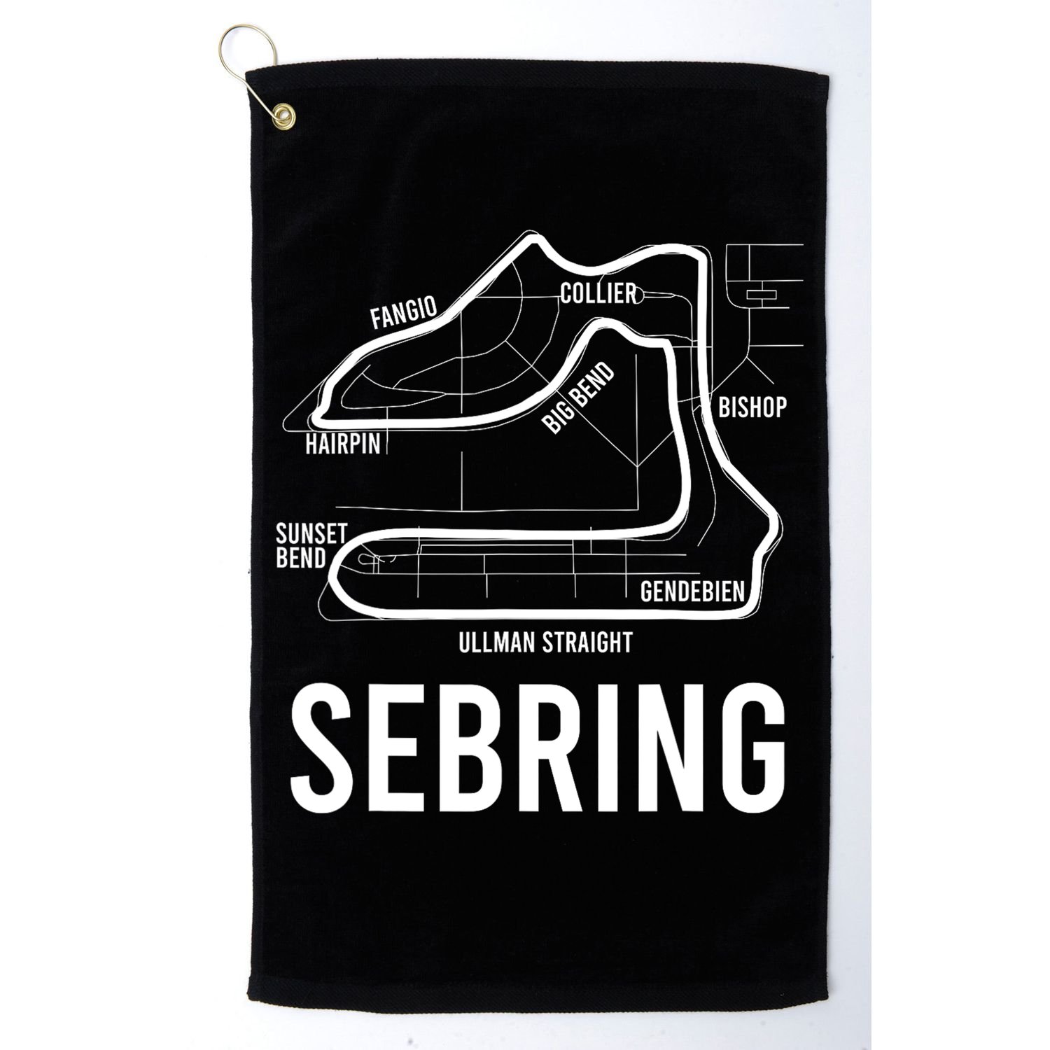 Sebring International Raceway Motorsport Vintage Golf Towel