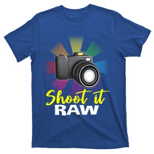 Shoot It Raw Photographer Joke Camera Photographing Funny Gift T-Shirt