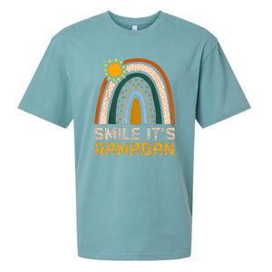 Smile Its Ramadan Muslim Eid Mubarak Islamic Ramadan Sueded Cloud Jersey T-Shirt