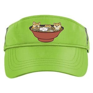 Shiba Inu Ramen Bowl Cute Japanese Kawaii Dog Ramen Lovers Adult Drive Performance Visor