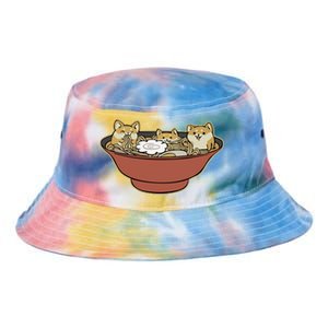 Shiba Inu Ramen Bowl Cute Japanese Kawaii Dog Ramen Lovers Tie Dye Newport Bucket Hat