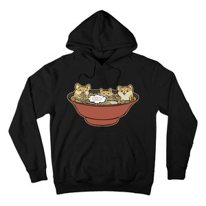 Shiba Inu Ramen Bowl Cute Japanese Kawaii Dog Ramen Lovers Hoodie