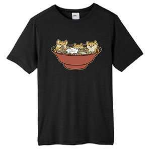 Shiba Inu Ramen Bowl Cute Japanese Kawaii Dog Ramen Lovers Tall Fusion ChromaSoft Performance T-Shirt