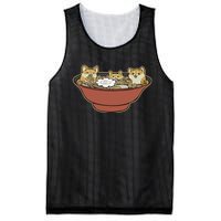 Shiba Inu Ramen Bowl Cute Japanese Kawaii Dog Ramen Lovers Mesh Reversible Basketball Jersey Tank