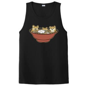 Shiba Inu Ramen Bowl Cute Japanese Kawaii Dog Ramen Lovers PosiCharge Competitor Tank