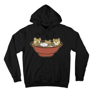 Shiba Inu Ramen Bowl Cute Japanese Kawaii Dog Ramen Lovers Tall Hoodie