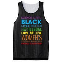 Science Is Real Black Lives Matter Love Is Love Lgbtq Ally Mesh Reversible Basketball Jersey Tank