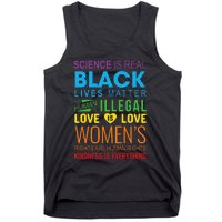 Science Is Real Black Lives Matter Love Is Love Lgbtq Ally Tank Top