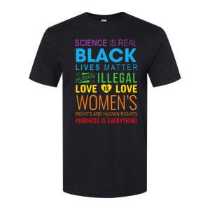 Science Is Real Black Lives Matter Love Is Love Lgbtq Ally Softstyle CVC T-Shirt