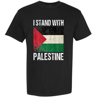 support i stand with palestine free palestine flag arabic Garment-Dyed Heavyweight T-Shirt