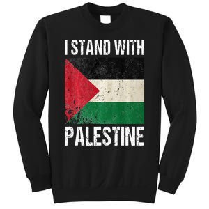 support i stand with palestine free palestine flag arabic Sweatshirt