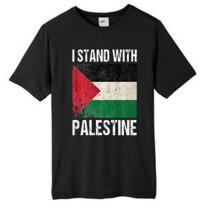 support i stand with palestine free palestine flag arabic Tall Fusion ChromaSoft Performance T-Shirt