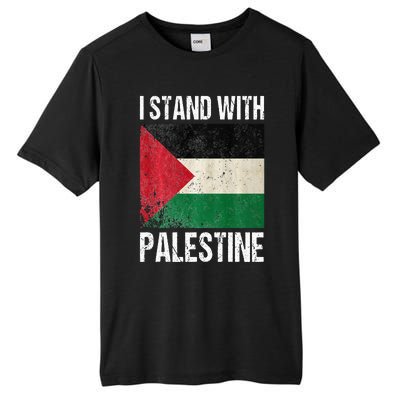 support i stand with palestine free palestine flag arabic Tall Fusion ChromaSoft Performance T-Shirt