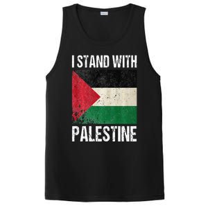 support i stand with palestine free palestine flag arabic PosiCharge Competitor Tank