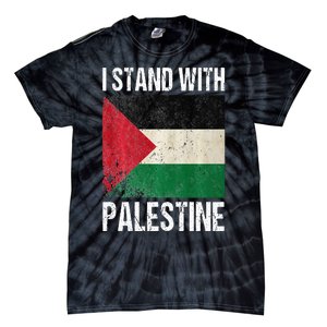 support i stand with palestine free palestine flag arabic Tie-Dye T-Shirt