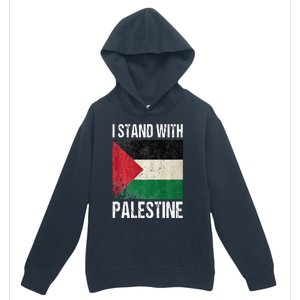 support i stand with palestine free palestine flag arabic Urban Pullover Hoodie