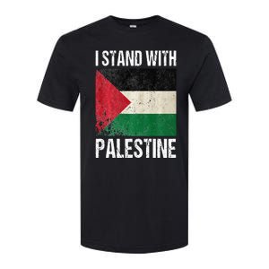 support i stand with palestine free palestine flag arabic Softstyle CVC T-Shirt