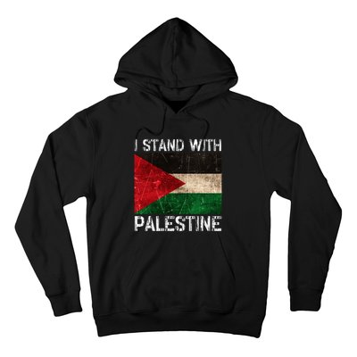 Support I Stand With Palestine Free Palestine Flag Arabic Hoodie