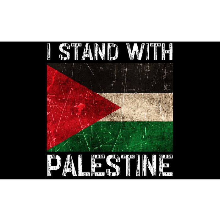 Support I Stand With Palestine Free Palestine Flag Arabic Bumper Sticker