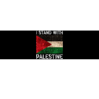 Support I Stand With Palestine Free Palestine Flag Arabic Bumper Sticker