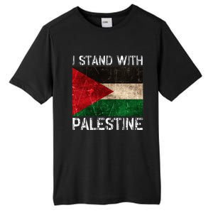 Support I Stand With Palestine Free Palestine Flag Arabic Tall Fusion ChromaSoft Performance T-Shirt