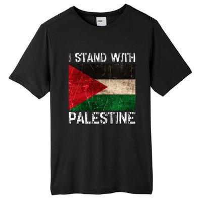 Support I Stand With Palestine Free Palestine Flag Arabic Tall Fusion ChromaSoft Performance T-Shirt