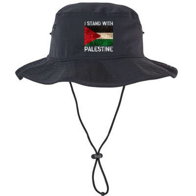 Support I Stand With Palestine Free Palestine Flag Arabic Bucket Hat