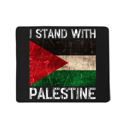 Support I Stand With Palestine Free Palestine Flag Arabic Mousepad