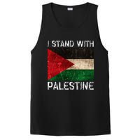 Support I Stand With Palestine Free Palestine Flag Arabic PosiCharge Competitor Tank