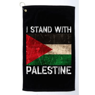 Support I Stand With Palestine Free Palestine Flag Arabic Golf Towel
