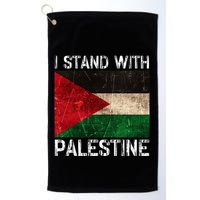Support I Stand With Palestine Free Palestine Flag Arabic Golf Towel