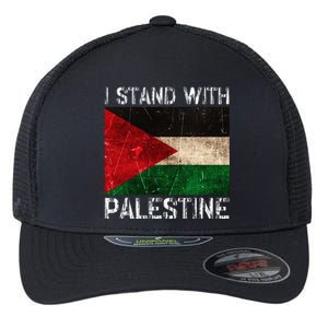 Support I Stand With Palestine Free Palestine Flag Flexfit Unipanel Trucker Cap