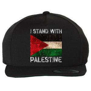 Support I Stand With Palestine Free Palestine Flag Wool Snapback Cap