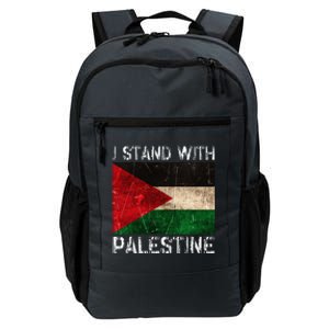 Support I Stand With Palestine Free Palestine Flag Daily Commute Backpack