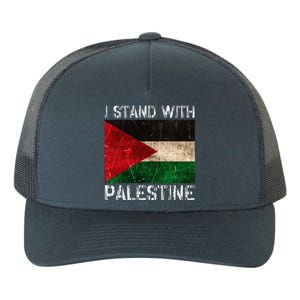 Support I Stand With Palestine Free Palestine Flag Yupoong Adult 5-Panel Trucker Hat