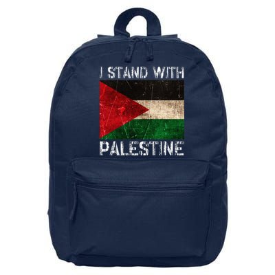 Support I Stand With Palestine Free Palestine Flag 16 in Basic Backpack