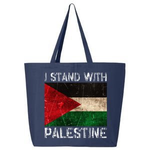 Support I Stand With Palestine Free Palestine Flag 25L Jumbo Tote