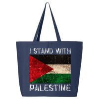 Support I Stand With Palestine Free Palestine Flag 25L Jumbo Tote