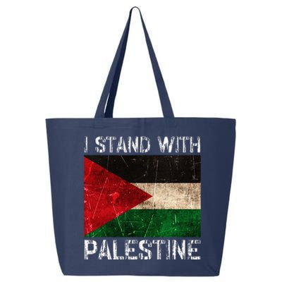 Support I Stand With Palestine Free Palestine Flag 25L Jumbo Tote