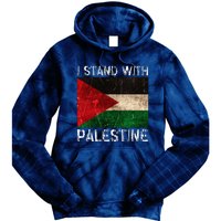 Support I Stand With Palestine Free Palestine Flag Tie Dye Hoodie